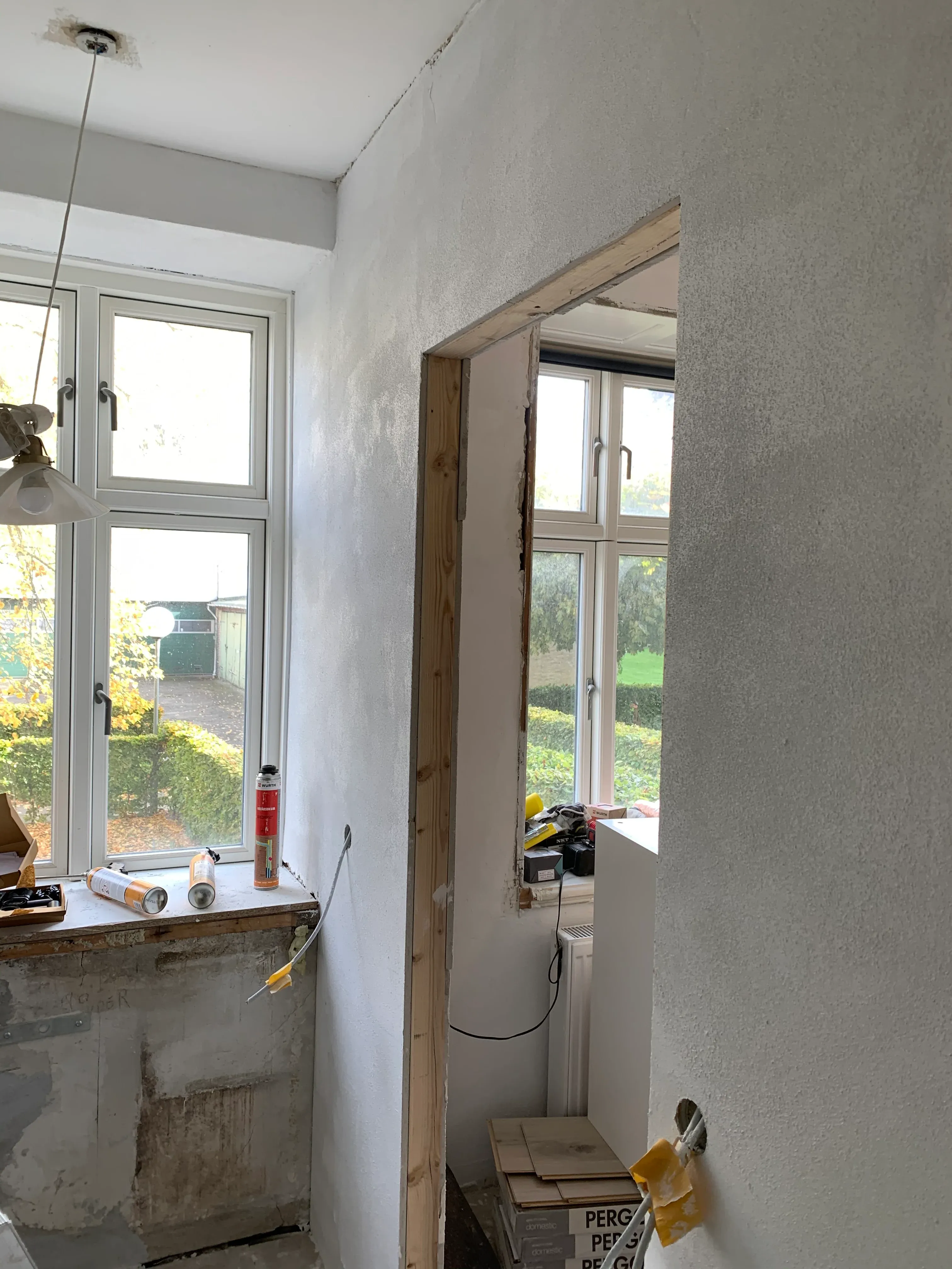 Køkkenbordplads i lejlighedsrenovering, Ågade — Yderskov Arkitekter